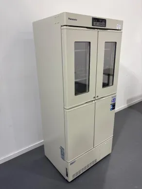 Panasonic MPR-414F-PE Pharmaceutical Refrigerator with Dual Glass Doors and Freezer Compartment