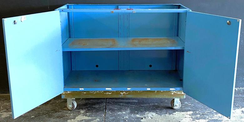 MottLab Mobile Metal Laboratory Storage Cabinet with Adjustable Shelf and Castors-cover