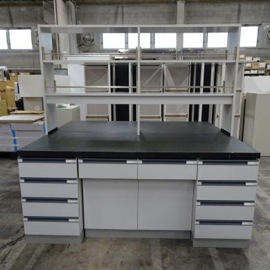 4305-2～3 Central Laboratory Workbench with Reagent Shelf W1800×D1500×H800mm-cover
