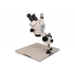 Meiji EMZ-5TR Trinocular Zoom Stereo Microscope with MA502 Eyepieces and KBL Stand, 6 of 7