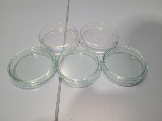 set of 5 DURAN and VWR Petri dishes-cover