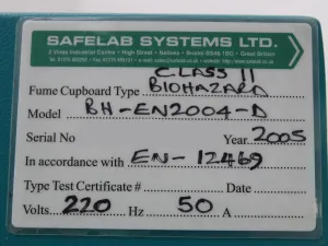 Faster BH-EN2004-D Microbiological Safety Cabinet with UV Light and Gas Taps, 2 of 14