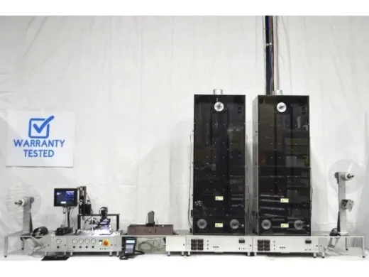 BioDot RR120 Modular Web Handling System with AirJet Dispenser, Vision Inspection & Dual Drying Towers
