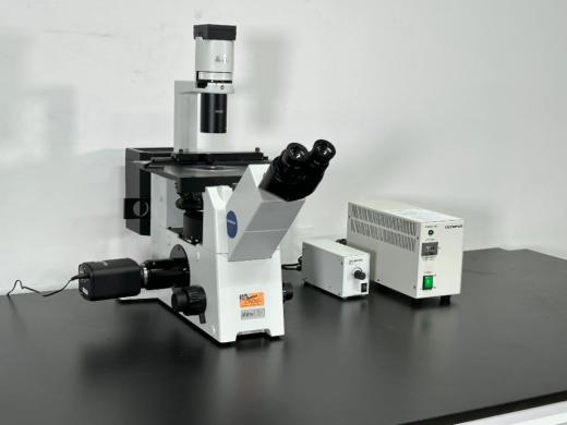 Olympus IX61 Inverted Microscope w/ Light Source-cover