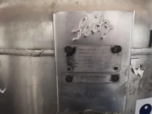 Seitz 1693L Stainless Steel Industrial Reactor Tank Model 681000CH, 2 of 2