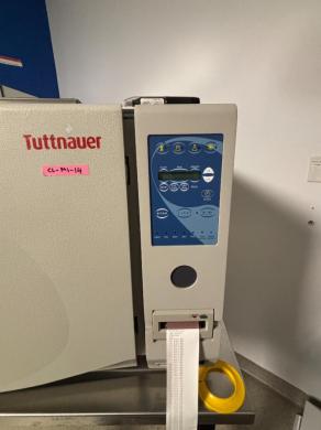 Tuttnauer 3870EA-B/L Front-Loading Benchtop Autoclave with Integrated Control Panel and Printer-cover