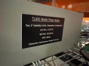 Timberline TL600 Mobile Phase Heater with Dual 5-Foot Hastelloy Coils, 2 of 2