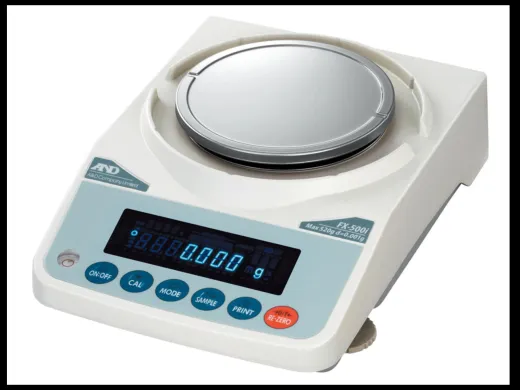 A&D FX-500i Precision 3-Place Balance with 520 g Capacity and 0.001 g Readability