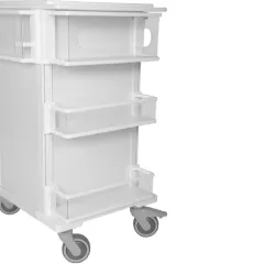 TrippNT Element 01 Medical Supply Cart with Locking Drawers and Corrosion-Resistant HDPE Construction, 7 of 8