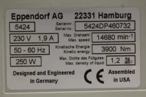 Eppendorf 5424 High-Speed Benchtop Centrifuge with FA-45-24-11 Rotor, 4 of 4