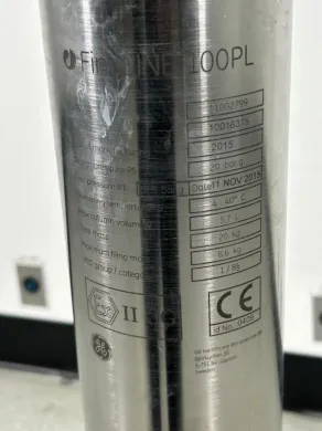 GE Healthcare Fineline 100PL Stainless Steel Chromatography Column for High-Pressure Liquid Chromatography
