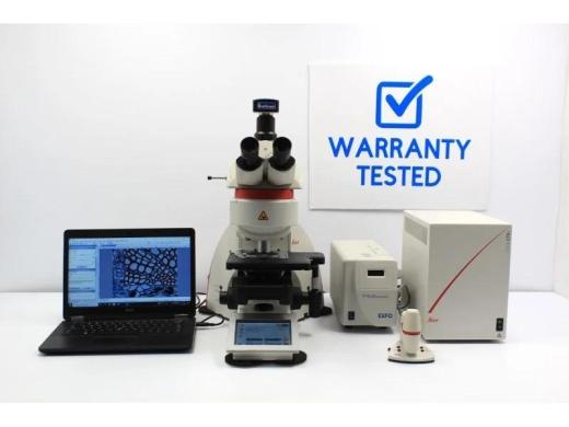 Leica DM6 B Upright Motorized Fluorescence Microscope with Trinocular Head and 8.3MP CMOS Camera-cover