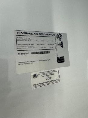 Beverage-Air LV45-1-W Double Door Glass Refrigerator for Laboratory Beverage Storage-cover