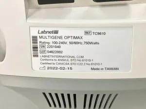 Labnet MultiGene OptiMax Programmable Gradient PCR Thermal Cycler with 6-Segment Block, 12 of 12