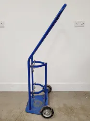 Single Gas Canister Truck with Cylinder Restraining Chains for Laboratory Gas Cylinder Transport, 2 of 6