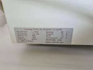 Heraeus Sepatech Biofuge 15R Refrigerated Centrifuge for Molecular Biology and Biotechnology, 4 of 12