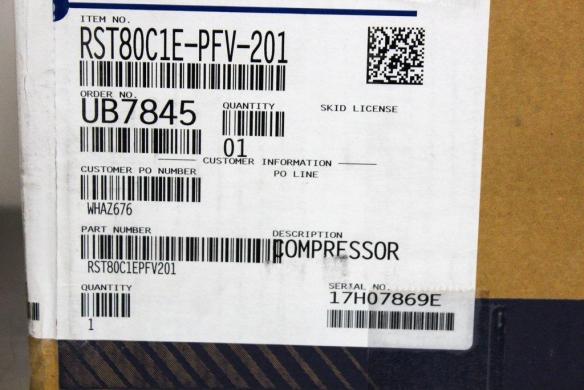Emerson RST80C1E-PFV-201 Compact Facility Air Compressor, 14x14x14 in-cover