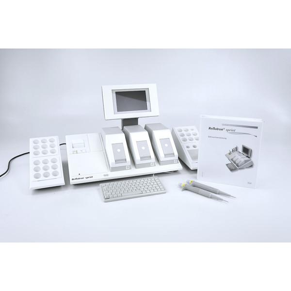 Roche Reflotron Sprint Spectrophotometer with Barcode Scanner & Keyboard