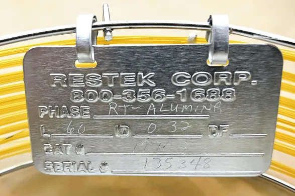 Restek Rt-Alumina (19703) 60 m x 0.32 mm x 3 µm Capillary Column