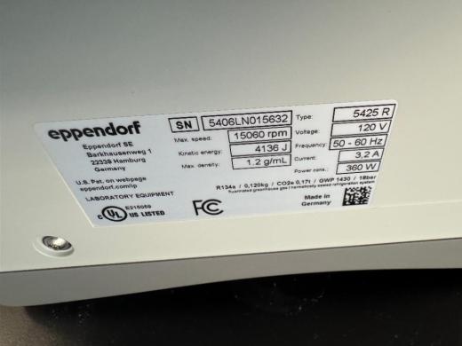 Eppendorf 5425R Refrigerated Benchtop Centrifuge with Fixed-Angle and Swinging Bucket Rotors-cover