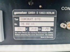 GonoTec Osmomat 070 Cell Unit with Osmomat 070/090 Control Unit B for Freezing Point Osmometry, 13 of 19