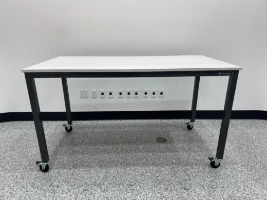 Formaspace 6' Portable Lab Table with Steel Frame and Locking Casters-cover