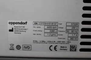 Eppendorf 5702 R Refrigerated Benchtop Centrifuge with Swing-out Rotor, 3 of 7