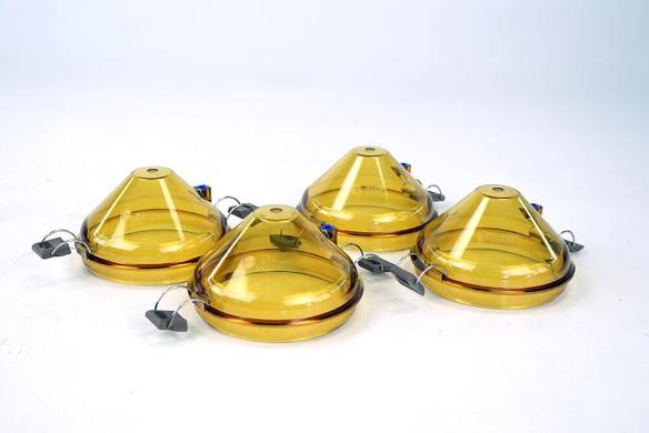 Beckman Coulter SX-4750 Round Bucket Lid Set of 4 with Valve-cover