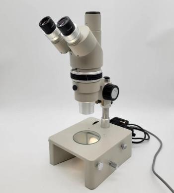 Nikon SMZ-10 Stereo Microscope with Photo Port and Transmitted Light Stand-cover