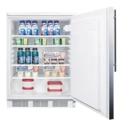 Accucold FF7LWSSHV 24" Wide All-Refrigerator with Stainless Steel Door and Automatic Defrost, 3 of 3