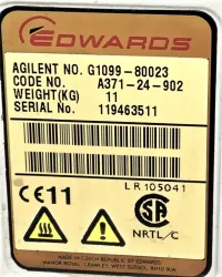 Edwards E2M1.5 Dual Stage Rotary Vane Mechanical Vacuum Pump, 1.2 CFM, 20 of 20