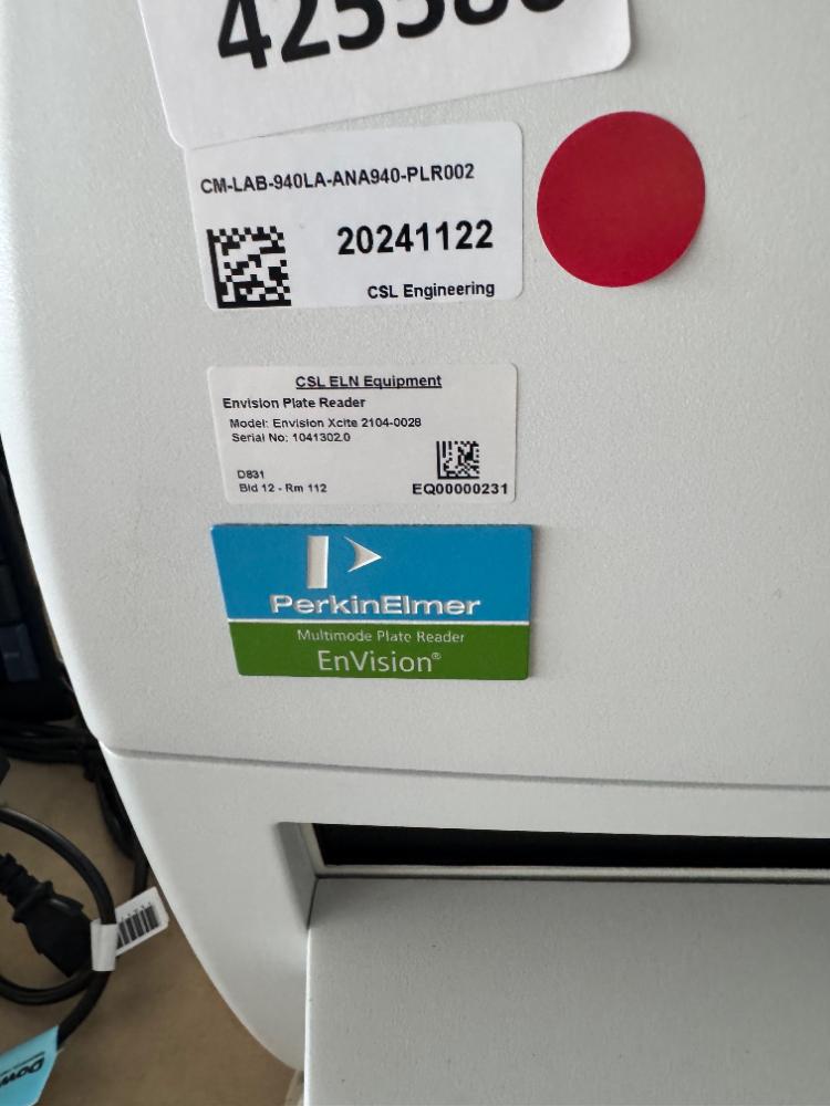 PerkinElmer EnVision 2104-0020 Multimode Plate Reader with FL Emission Monochromator and Photomultiplier Detector