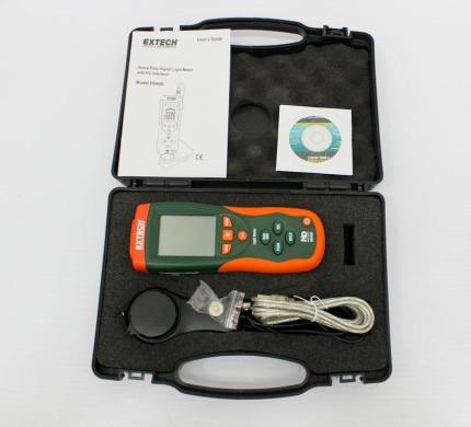 Extech HD400 Heavy Duty Digital Light Meter with Environmental Datalogging and USB Port