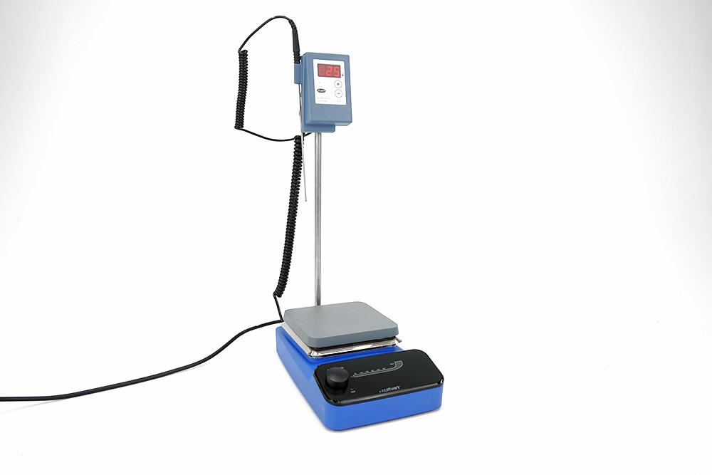 Stuart SS150B Analogue Aluminum Hotplate with SCT1 Temperature Probe and SB161-3 Three-Position Magnetic Stirrer