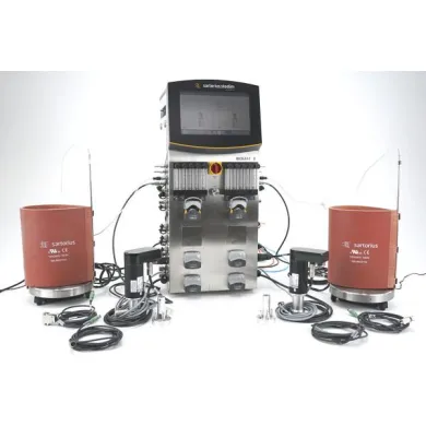 Sartorius Biostat B Twin Bioreactor Controller with 2 Motors, 2 Balances, 2 Heating Mantles