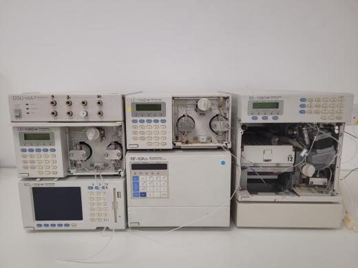 Shimadzu HPLC System - SCL-10A, LC-10AD,SIL-10AD Lab-cover