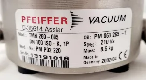 PFEIFFER Turbomolecular Vacuum Pump TMH 260-005 Lab, 9 of 10