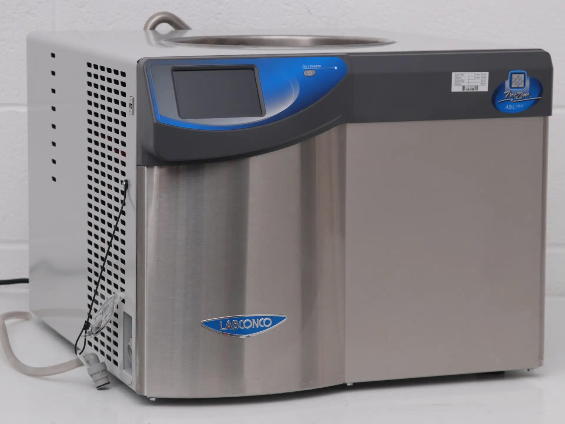 Labconco FreeZone 4.5L Benchtop Freeze Dryer with -105°C Cooling Capacity