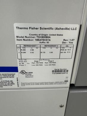 Thermo Scientific TSX Series -80°C Ultra Low Temperature Laboratory Freezer-cover