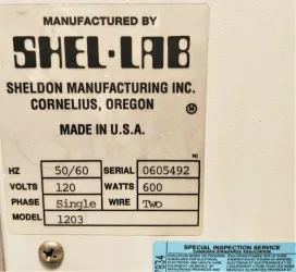 Shel-Lab 1203 Analog Water Bath, 14L Capacity, 5 of 5