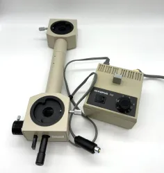 Olympus BH2 Dualhead Microscope Bridge with TL2 Pointer and LED Light, 2 of 12