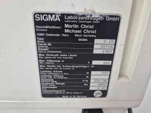 Sigma 2-15 Benchtop Laboratory Centrifuge with Accessories, 13 of 13