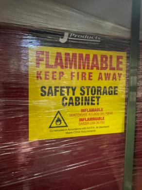 Jamco Products Flame Cabinet 90 Gallon Flammable Liquid Storage Cabinet-cover