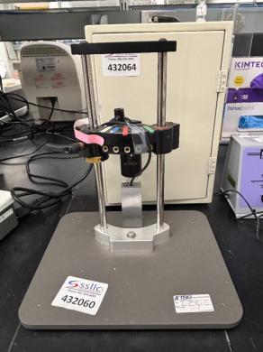 Benchtop Manual Crimping Machine with Vertical Frame for Laboratory and Production Use-cover