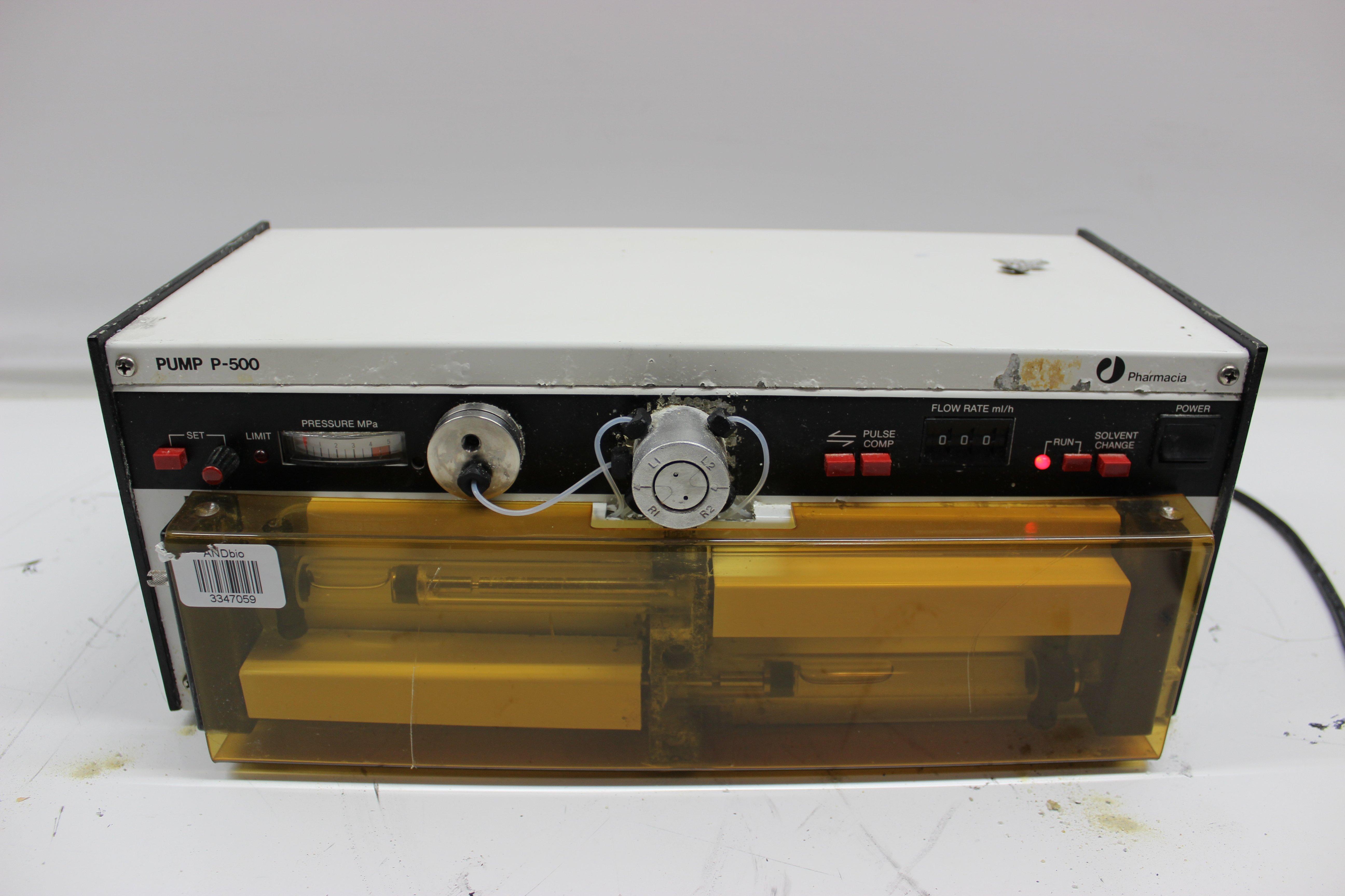 Pharmacia Pump P-500 High Precision Liquid Chromatography Pump 580 PSI
