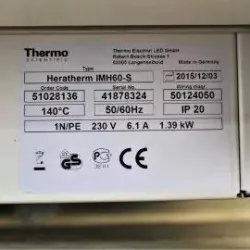 Thermo Scientific Heratherm IMH60-S Microbiological Incubator, 66 L Capacity, 5 of 5