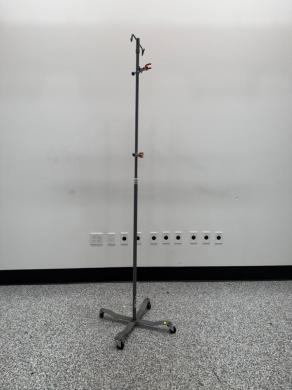 Mobile IV Stand with Adjustable Height and Four Caster Wheels for Intravenous Support-cover