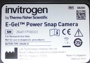 Invitrogen G8100/G8200 E-Gel Power Snap Electrophoresis System with Integrated Camera, 120V, 8 of 12