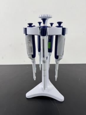 Rainin Pipet-Lite XLS Single Channel Pipettes Set with Stand – Quantity 7-cover