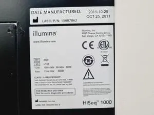 Illumina HiSeq 1000 Genome Sequencing System, 7 of 21